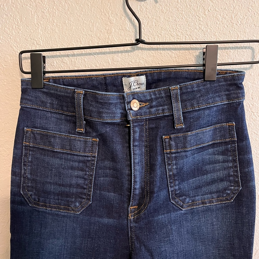 J. Crew High Rise Dark Blue Jeans